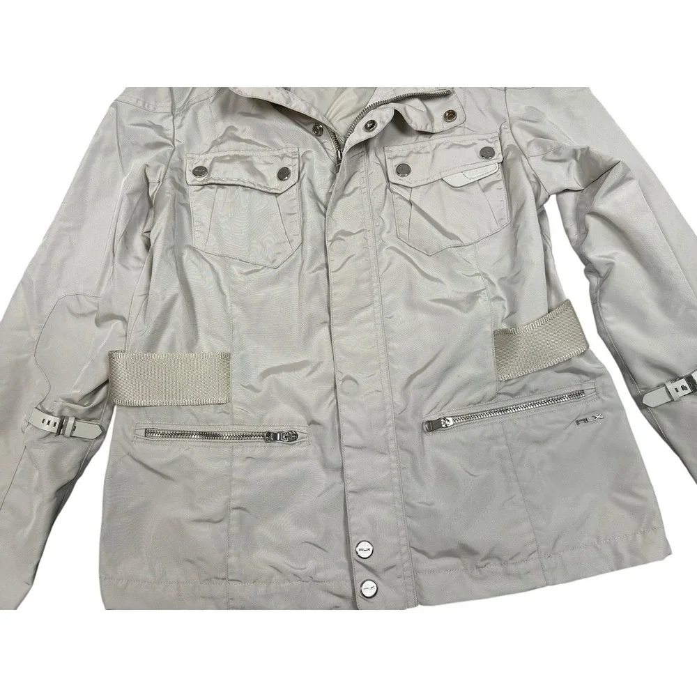 Ralph Lauren RLX Women's Ski Jacket Vented Belted White Size Medium - Picture 4 of 9